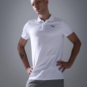 Puma Men's Solid Slim Fit Cotton Essential Polo T-Shirt for Regular wear